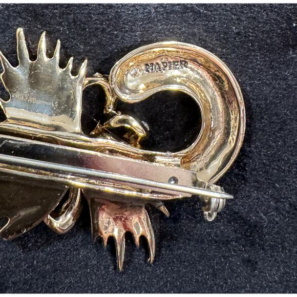 Vintage Mid-Century Napier Candy Cane Christmas Brooch ** Replaced Pin** CP31 - Picture 4 of 5